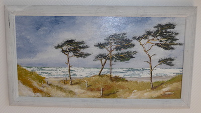 Bernhard Stresow Dar�er Weststrand �lgem�lde Bild