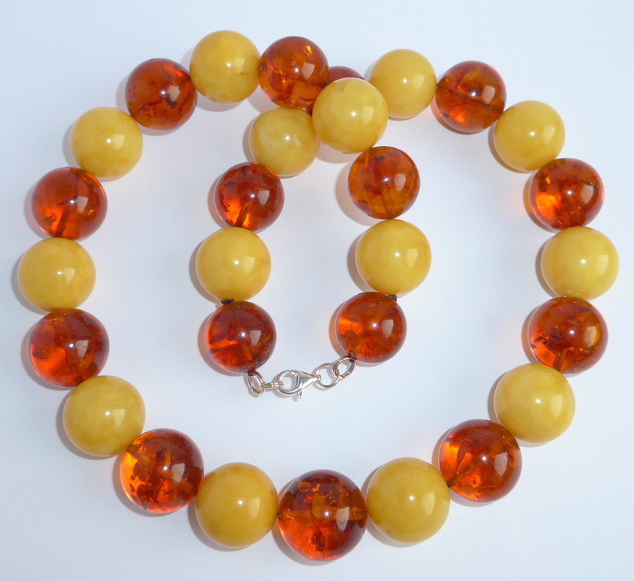 Bernstein Damen Perlenhalskette