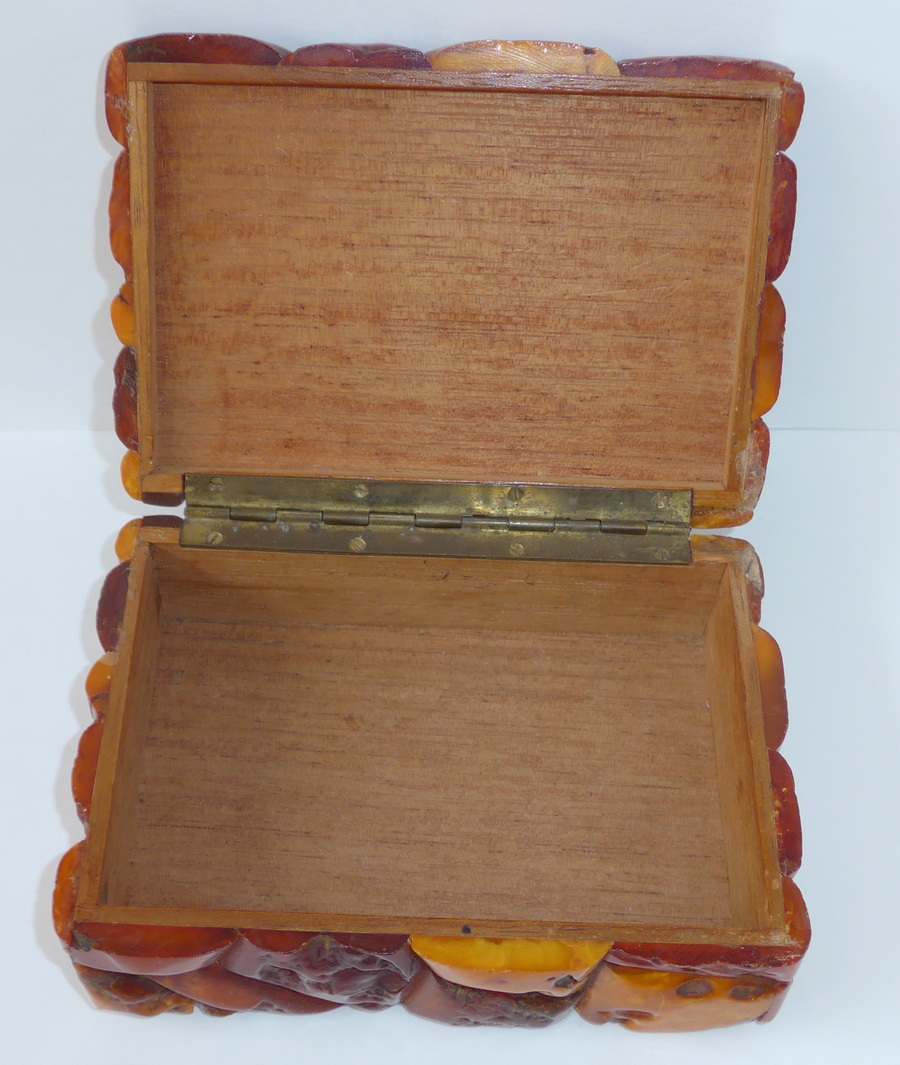 SBM Staatliche Bernstein Manufaktur Königsberg Holzdose