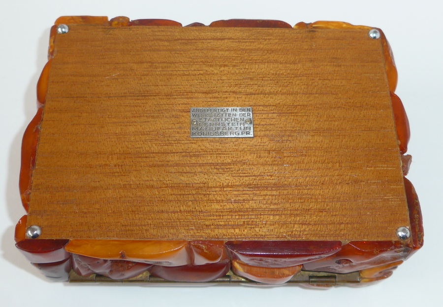 Dose Schatulle Bernstein aus Königsberg