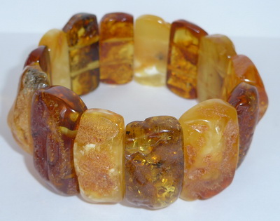 rustikales Bernstein Armband