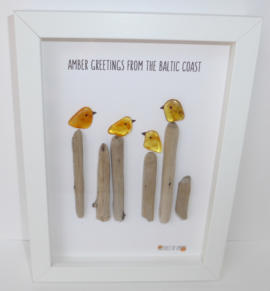 amber picture handicraft
